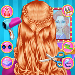 Colorful Braid Hairstyle Making