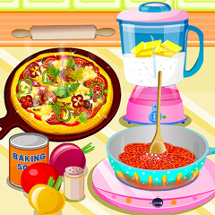 Pizza Kids Cooking