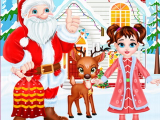 Baby Taylor Christmas Reindeer Fun