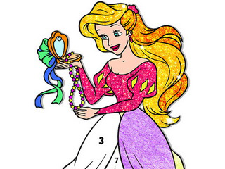 Princess Glitter Coloring