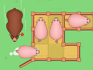 Slide Puzzle: Piggy Move