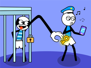 Stickman Troll: Thief Puzzle