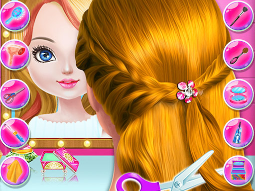 Girls Student Hairstyle Design Online HTML5 Games on NaptechGames.com