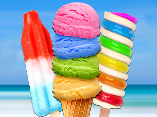 Rainbow Ice Cream And Popsicles Online HTML5 Games on NaptechGames.com